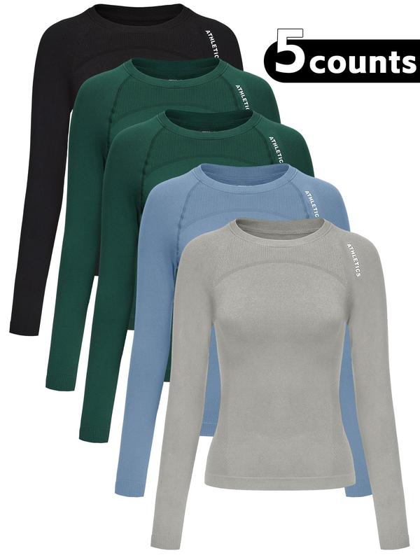 Women's Long Sleeve Baselayer Top, Breathable Comfortable Ski Baselayer Top, Ladies Sportswear for Indoor Outdoor Wear