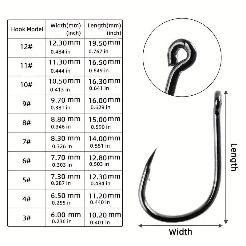 Fishing Hook Set, 500pcs box Carbon Steel Fishing Hook with Barb, Sharp and Durable Single Hook for Better Fishing Results, Outdoor Fishing Accessories