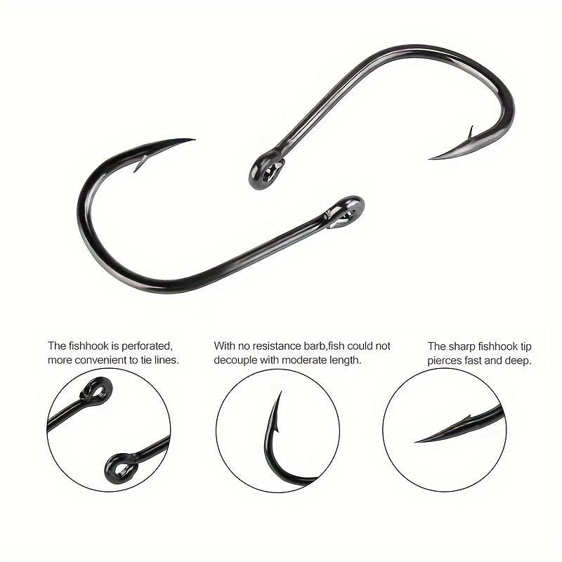 Fishing Hook Set, 500pcs box Carbon Steel Fishing Hook with Barb, Sharp and Durable Single Hook for Better Fishing Results, Outdoor Fishing Accessories