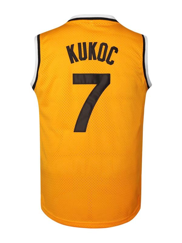 Men's Letter & Number Embroidery Basketball Jersey, Breathable Round Neck Sports Tank Top for Men, Sportswear Clothing for Basketball Training