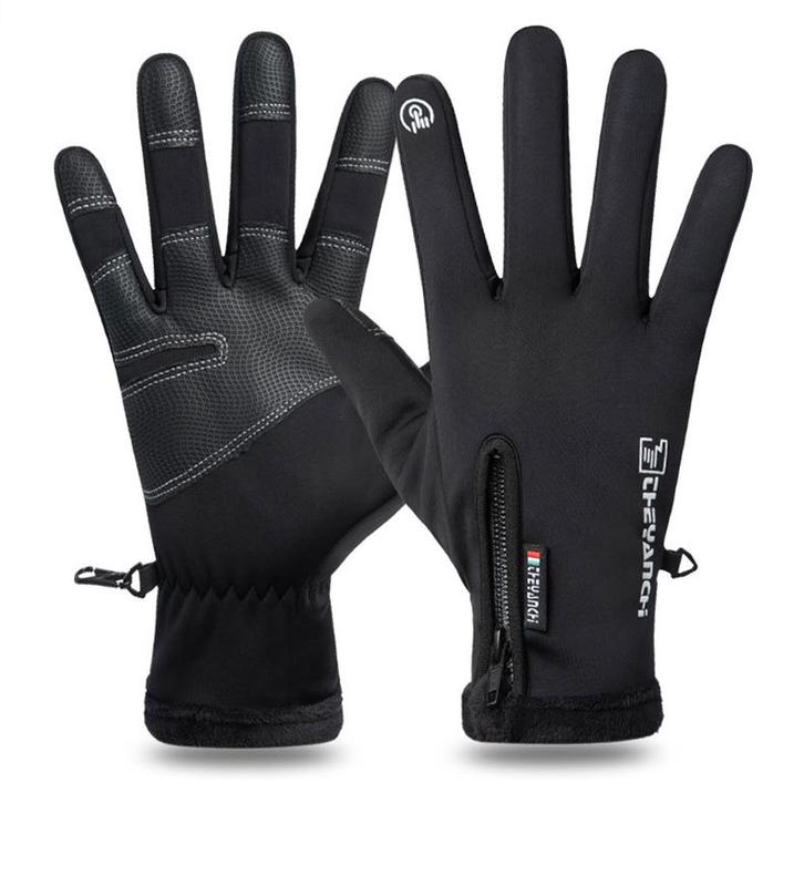 Winter touch screen fishing gloves, men and women, windproof cold weather touch screen warm motorcycle riding gloves, suitable for photography, hunting, skiing, driving