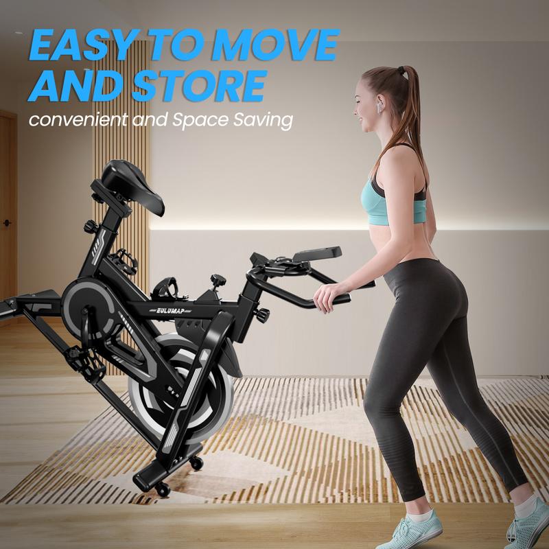 Exercise Bike-Indoor Cycling Bike Stationary Bike for Home Gym, Cycle Bike With Digital Display & Comfortable Seat Cushion