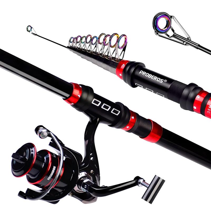 Fishing Rod & Reel Combos Set, 1 Set Long Cast Fishing Rod & Fishing Reel & Fishing Line & Fishing Lure & Fishing Bag, Outdoor Fishing Accessories