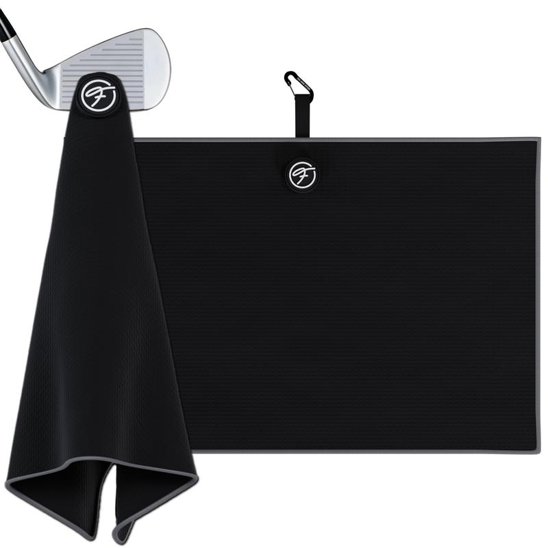 Fore Show Magnetic Golf Towel - Waffle Microfiber, Super Absorbent, Magnet Golf Towel for Bags, Carts, Clubs - 24