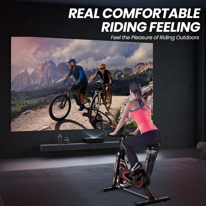 Exercise Bike-Indoor Cycling Bike Stationary Bike for Home Gym, Cycle Bike With Digital Display & Comfortable Seat Cushion