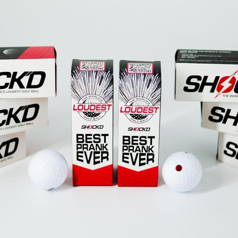 SHOLGD GOLF BALLS - The World's Loudest Golf Ball - Viral Prank Ball (Sleeve of 3, Novelty)