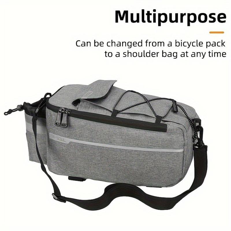 Bicycle Rear Basket, 13L Large Capacity Bike Rear Basket, Waterproof Pannier Trunk Bags, Cycling Luggage Bag, Sports Storage Bag