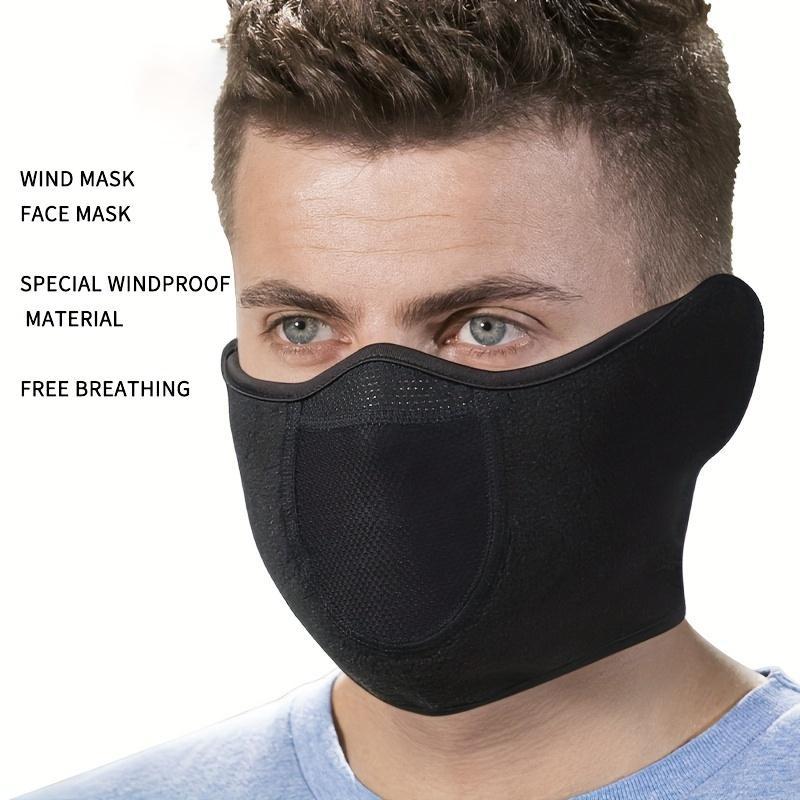 Outdoor Cycling Face Mask, Windproof Breathable Face Cover, Winter Ski Face Protection Earmuffs, Sports & Outdoor Clothes Accessories, Christmas Gift