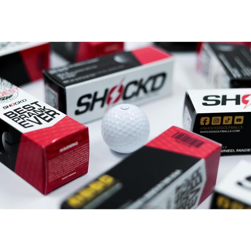 SHOLGD GOLF BALLS - The World's Loudest Golf Ball - Viral Prank Ball (Sleeve of 3, Novelty)