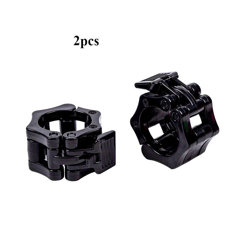 Heavy-Duty Quick Release Barbell Clamps - Durable High-Density High-Index Plastic Construction, Safe and Secure Weight Plates for Efficient Fitness Training and Workout Routines - Easy to Use and Install, Space-Saving Design