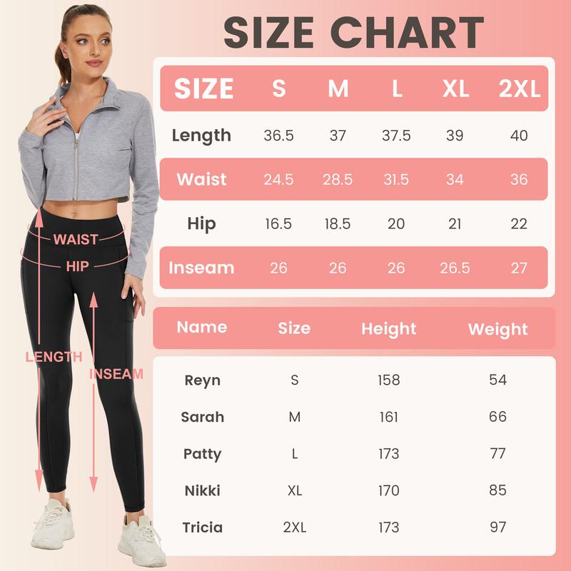 SHOWITTY Fleece Lined Leggings with Pockets for Women - High Waisted Yoga Pants Winter Warm Workout Leggings Reg & Plus Size