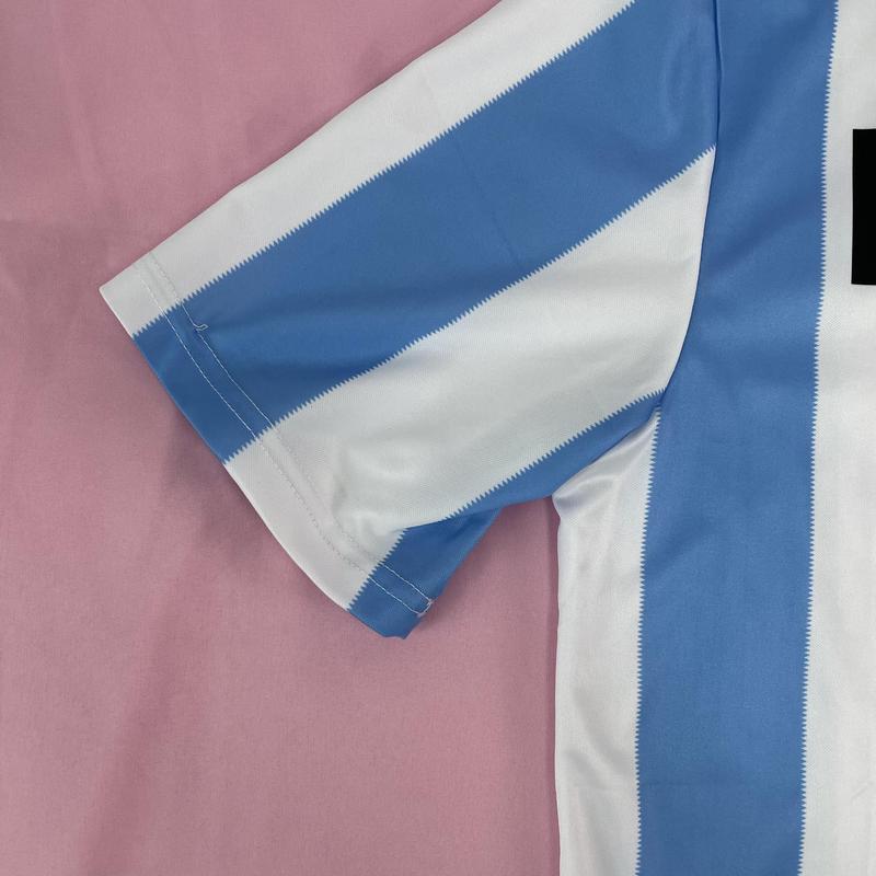 1986 Argentina Maradona Jersey Short Sleeve retro Soccer Jersey