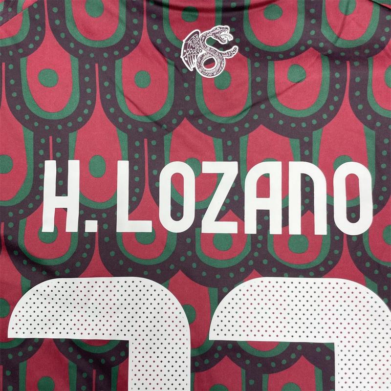 2024 Copa America Mexico Home 22# Hirving Lozano Short Sleeve Soccer Jersey