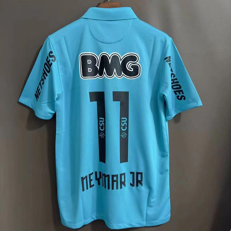 2012 13 season Neymar Santos home and away football jersey