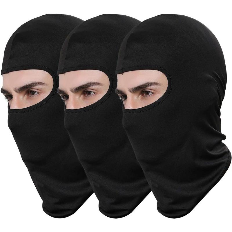 Pack of 3 Ski Mask Bandana Face Hat for Outdoor Airsoft Motorcycle Hood Helmet Balaclavas Headwear