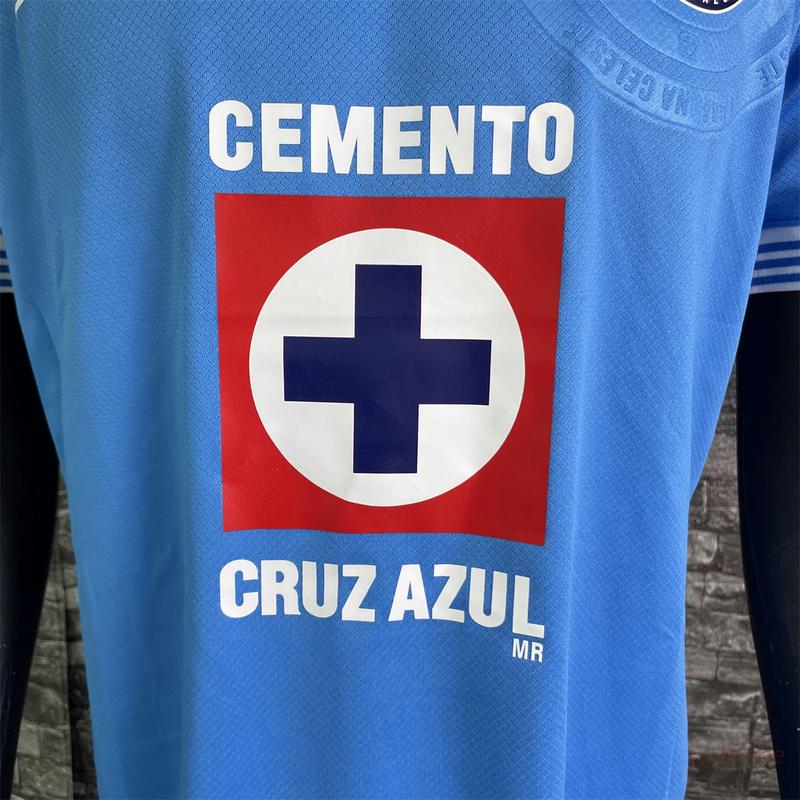 24 25 Cruz Azul home jersey Thai soccer jersey training jersey sports casual