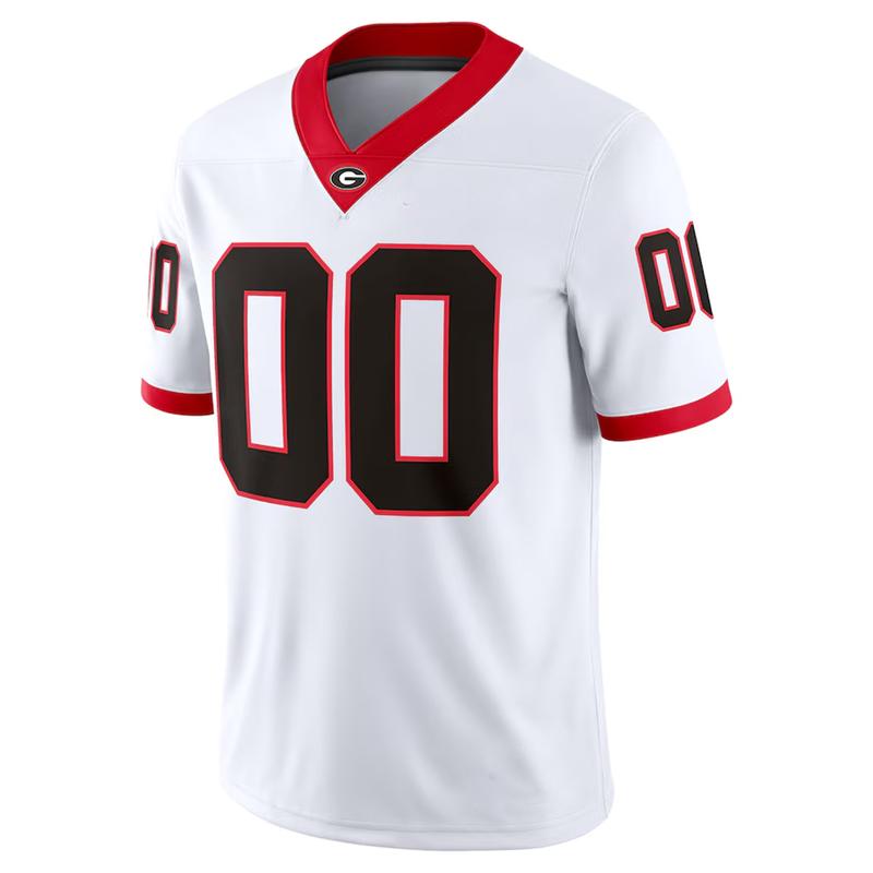 Custom Georgia Bulldogs NIL Pick-A-Player Game Jersey - White, Sport Jersey Shirt Trendy, Men Football NCAA Jersey Shirt, Gift For Fan