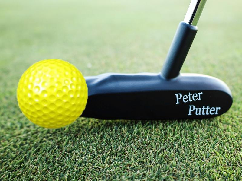 Peter-Putter Golf Putter - Professional Quality Aluminum Head and Chrome Stepless Shaft for Adults