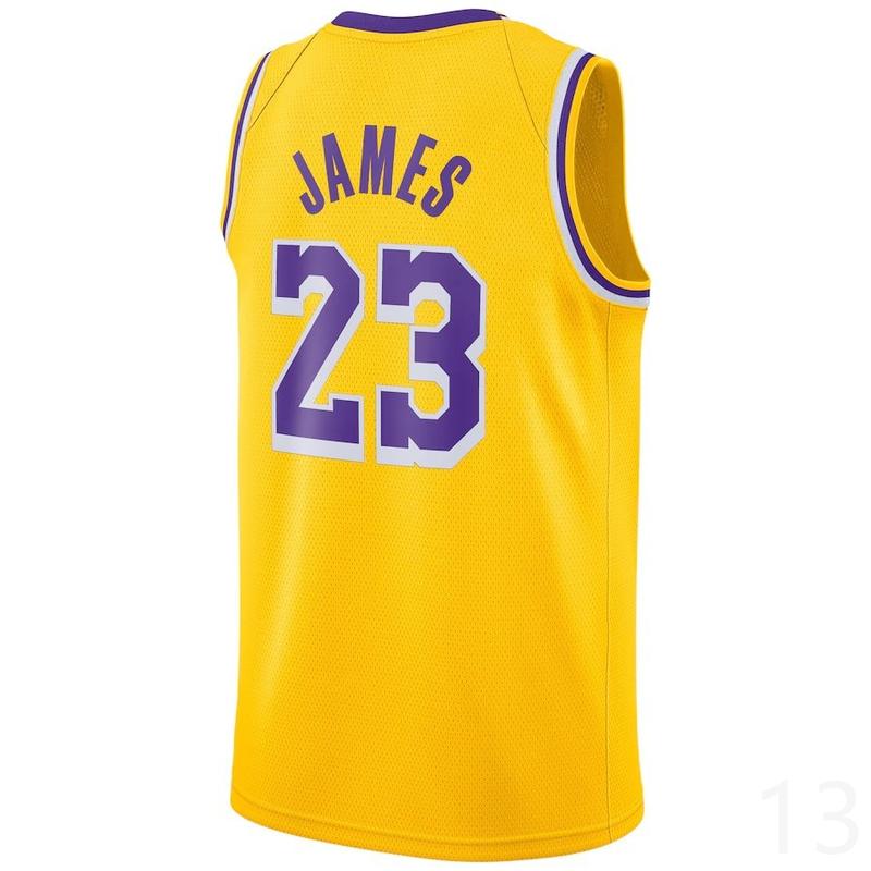 LeBron James Men's Sleeveless stitched Basketball Jersey Gold 2024