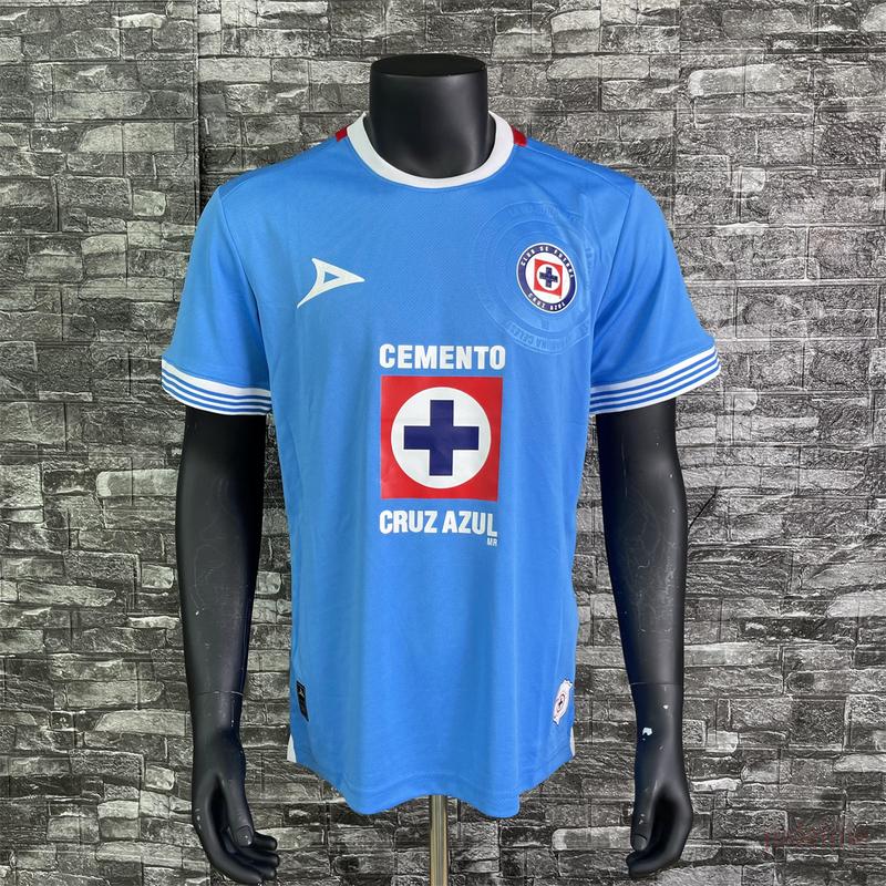 24 25 Cruz Azul home jersey Thai soccer jersey training jersey sports casual