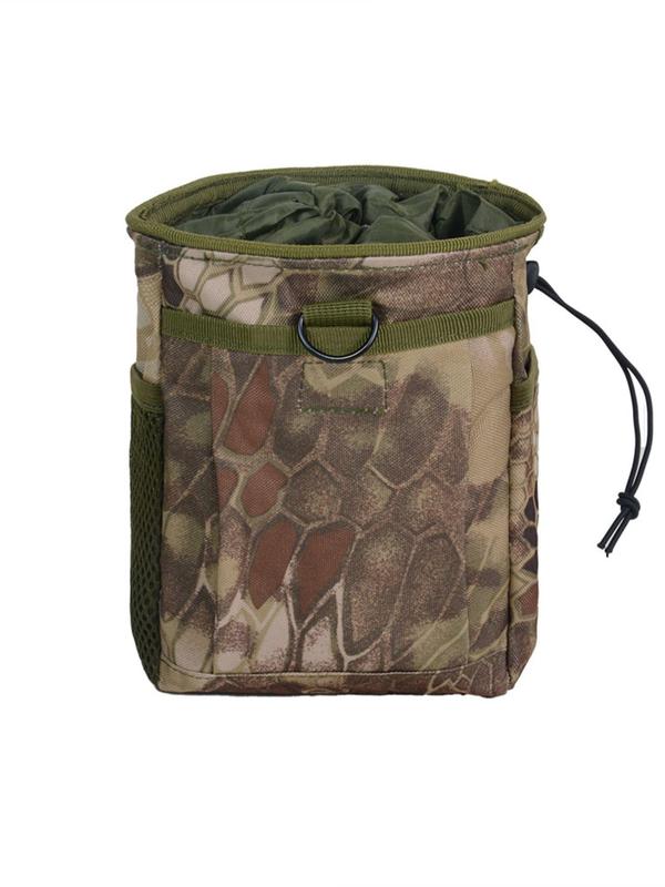 Men's Camo Pattern Drawstring Bag, 2024 New Style Outdoor Sports Waist Bag for Women Men, Multifunctional Storage Bag for Hiking Climbing Cycling Use