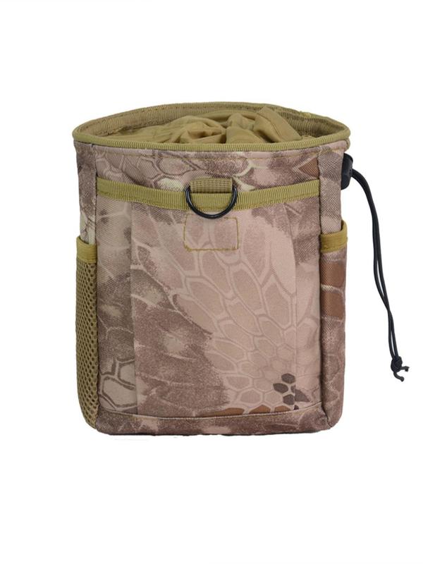 Men's Camo Pattern Drawstring Bag, 2024 New Style Outdoor Sports Waist Bag for Women Men, Multifunctional Storage Bag for Hiking Climbing Cycling Use