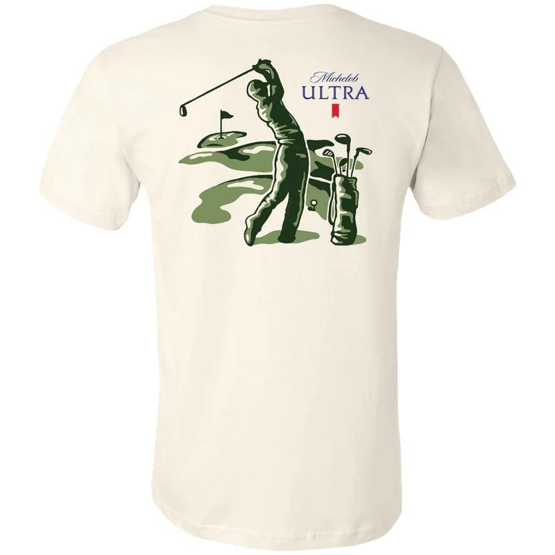 Michelob Golf Shirt, 2 side Tee, Active Lifestyle Essentials, Multiple Style Options, Full Color