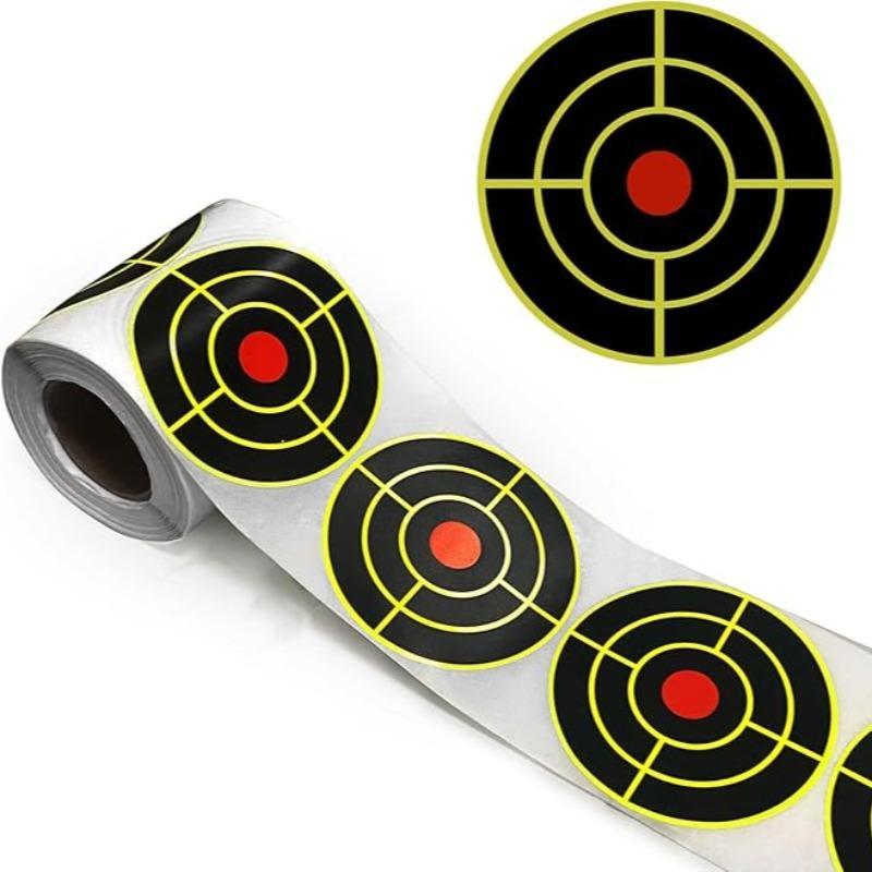 Shooting Target Sticker, 100pcs roll Shooting Target Sticker, Outdoor Shooting Range Target Paper, Practice Training Target for Shooting Range