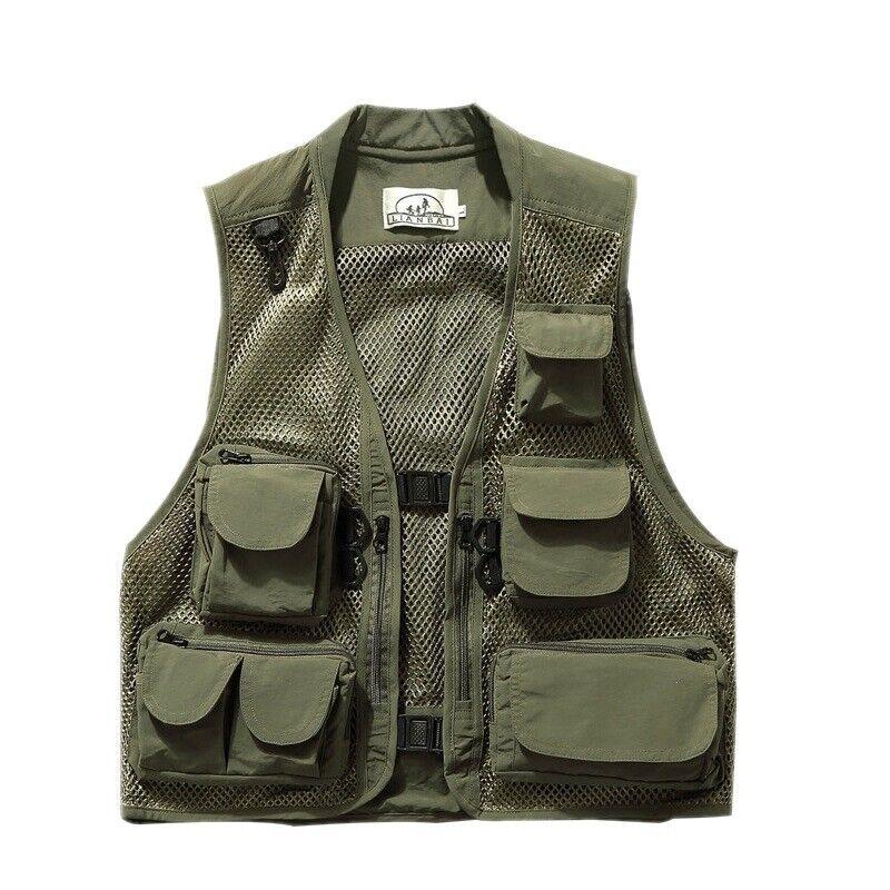 Vest For Men with Multi-Pockets for Hunting, Fishing, Hiking, Photography