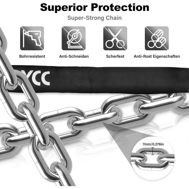 Scooter Locks Anti , Chain Lock with Key,Electric Scooter Lock Anti  for Segway,Ninebot and Bicycle Lock  Accessories