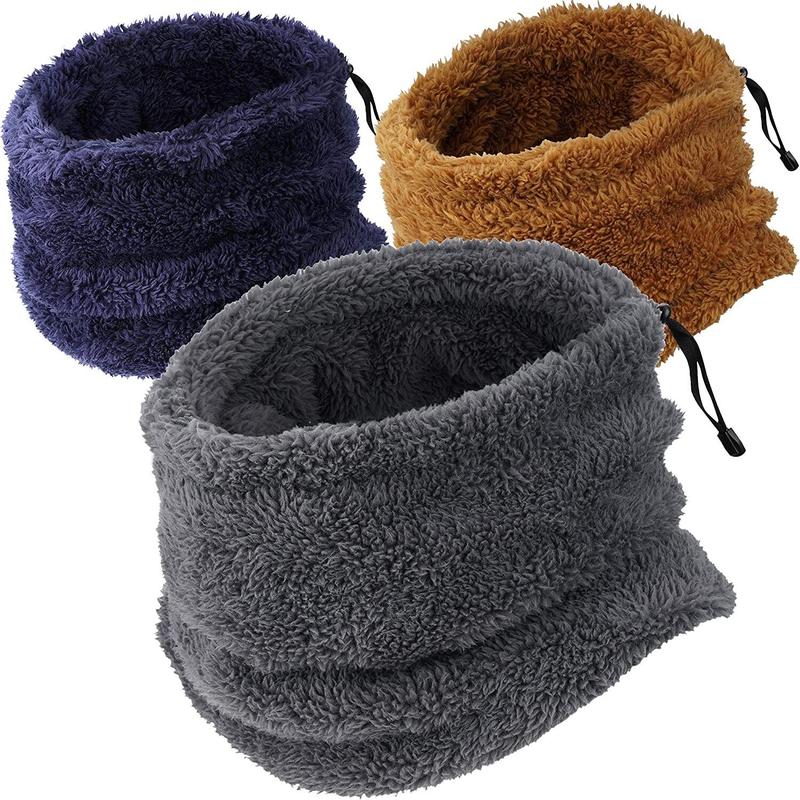 Winter Windproof Fleece Neck Warmer Half Face Mask For Men Women Ski Bandana