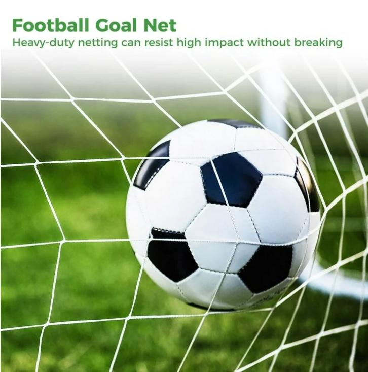 12x6ft Football Replacement Goal Net for Sports Match Training Practice - Impact-Resistant Polypropylene Heavy-Duty Netting