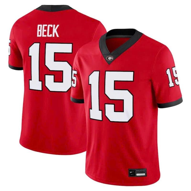 Carson Beckk Georgiaa Bulldogss Football Game Jersey - Red, Limited Baseball Jersey , Fan merchandise, Football lover jersey, Gift menswear, FULL Size S-5XL, Best Seller