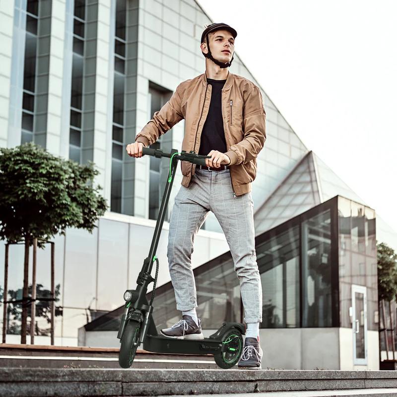 S9MAX 21MPH Portable Folding Electric Scooter, 19-38 Miles Range,  500W Motor, APP Connection with bag for Commute with Turn Signal Scooter for Adult Youth