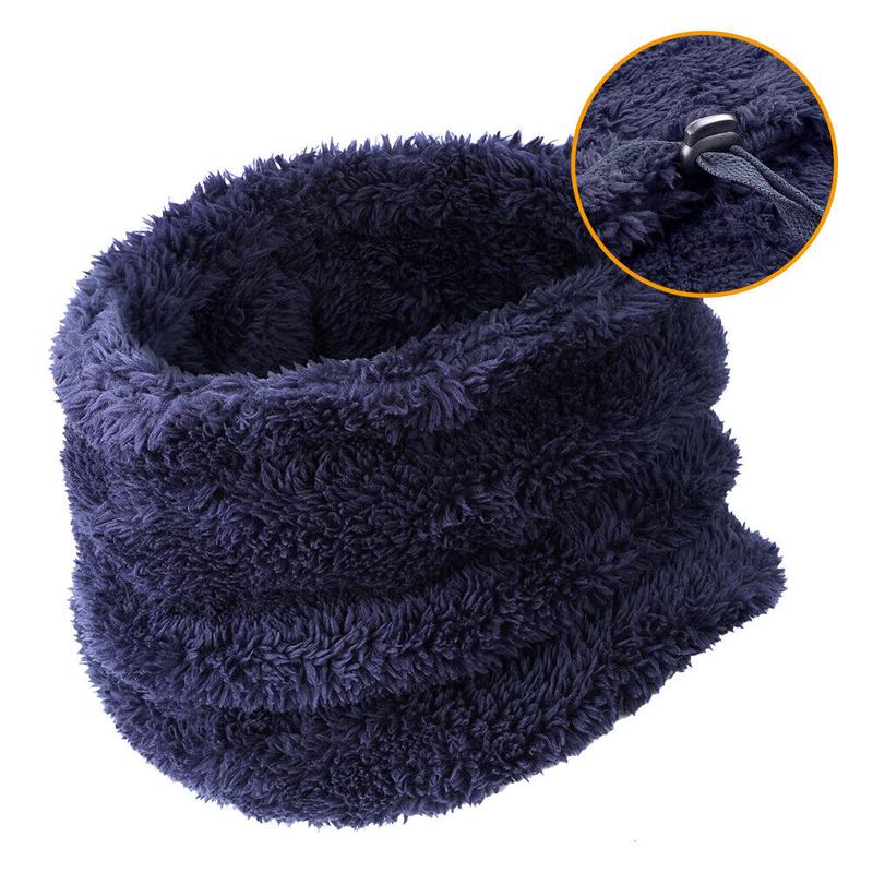 Winter Windproof Fleece Neck Warmer Half Face Mask For Men Women Ski Bandana