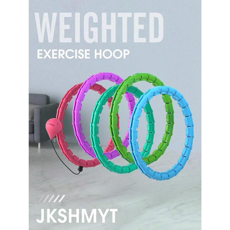 JKSHMYT JKSHMYT Smart Weighted Hula Circle Hoop For Adults Weight Loss, Infinity Fitness Hoop, Fit Hoop Plus Size 47 Inch Waist, 24 Detachable Links, Suitable For Women And Beginners