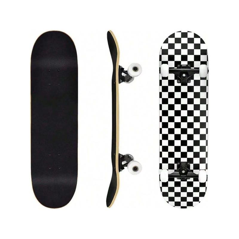 Skateboarding Is Suitable For Beginners, Adults, Teenagers, Girls, And Boys. It Is A 31 Inch Professional Complete Skateboard With 7 Layers Of Canadian Maple Double Kick Concave Long Board christmas 2024 ornament