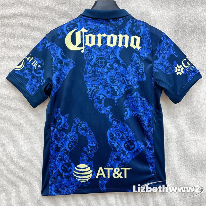 24 25 Mexico Liga BBVA MX Home Away Goalkeeper  blue Jersey