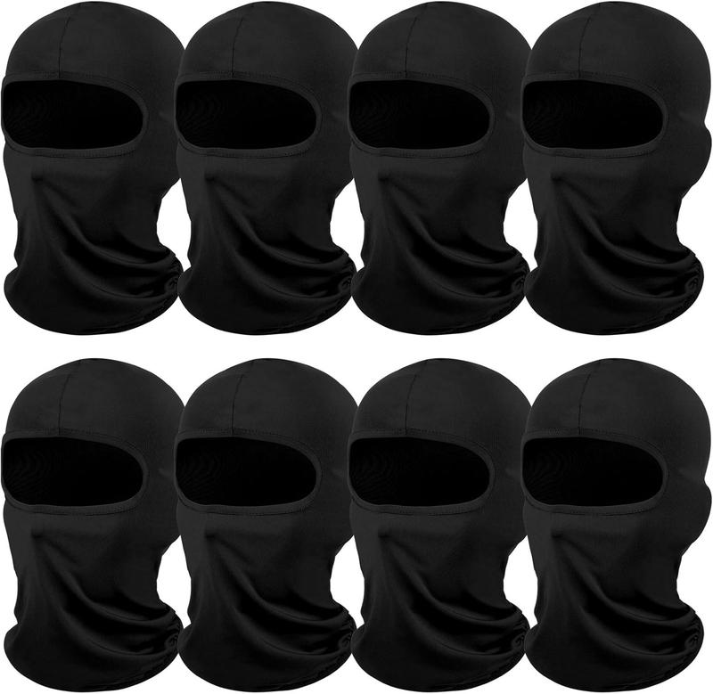 8 count Ski Mask Cover Full Face Mask UV Protection Summer Ice Silk Balaclava Neck Gaiter Women Men Outdoor Sport