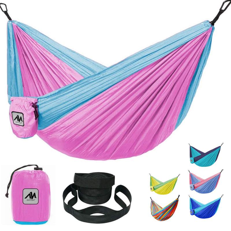 ayamaya Kids Camping Hammock, Small Outdoor Hammock Gifts for Children Girls Boys, Ultralight Kids Camping Gear with Tree Strap & Carabiners,Sling Swing Hammock for Indoor Outdoor Use