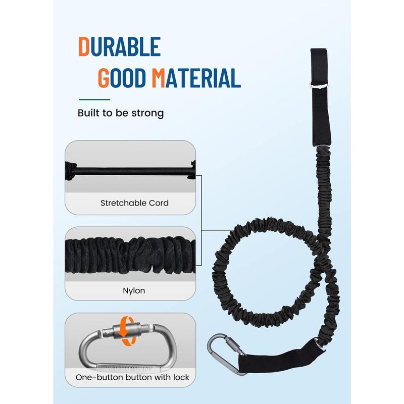 Paddle Leash, Paddle Leash Lightweight Coiled Rod Leashes for SUP Kayaking Canoing Fishing Boating