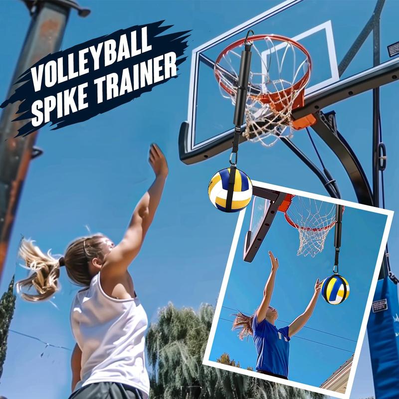 Volleyball Spike Trainer, Adjustable Volleyball Practice Equipment, Volleyball Spiking Training System Volleyball Hitting Trainer for Beginners & Pro Jumping Spiking Power Improving