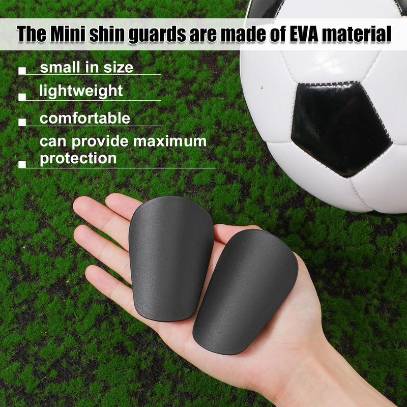 4pcs Mini Football Shin Pads, 3.15x1.97 Inch Extra Mini Shin Guards Soccer Miniature Shin Pads Tiny Protective Shin Guards for Men Women Boys Girls Graffitiable DIY