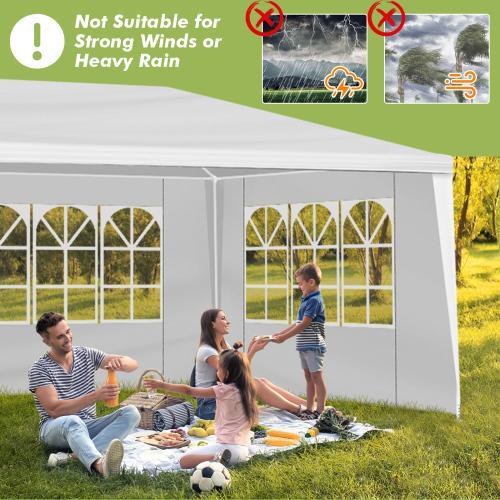 10x10‘ 20’ 30‘ Canopy Tent with 4~8 Removable SideWalls,Tent Outdoor for Wedding Party Camping,Gazebo Canopy for Backyard Patio Garden,Garage Carport