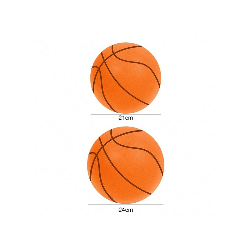 1PC Indoor Silent Basketball High Rebound Low Noise Dribbling Training Uncoated High Density Foam Practice Sports Bouncy Ball Gift