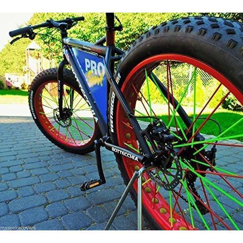 Super Pop Bicycle Spoke  Wraps Compatible with Schoolmate  Fans- Colorful  Wheel Decoration-72 Pcs(Purple)