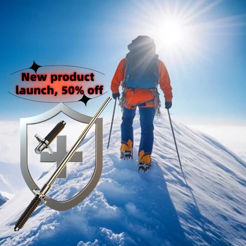 Sturdy Trekking Poles: Durable Aluminum, Retractable Design, Ergonomic Grip, Shock Absorption, Lightweight & Portable Stable Walking Stick for Hiking