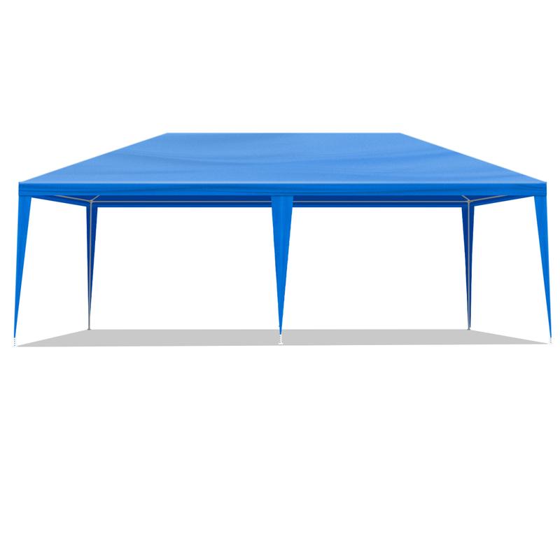 SY-10'x20' Outdoor Party Tent with 6 Removable Sidewalls, Waterproof Canopy Patio Wedding Gazebo, Blue