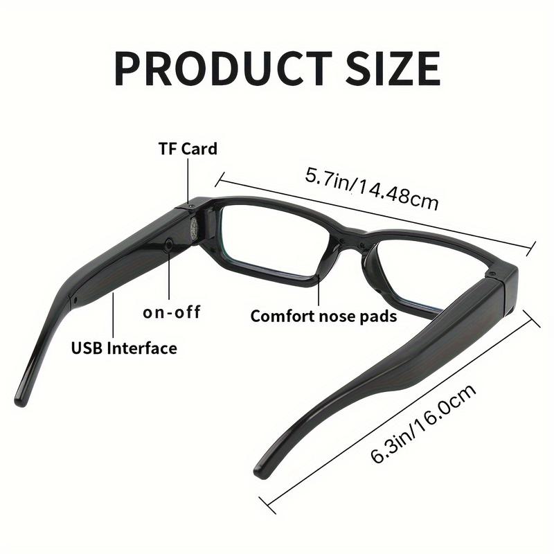 Smart Glasses Camera 1080P Sunglasses Digital Video Recorder Camera Goggles DV Sports Sports Camera Outdoor Athletic Glasses Glasses