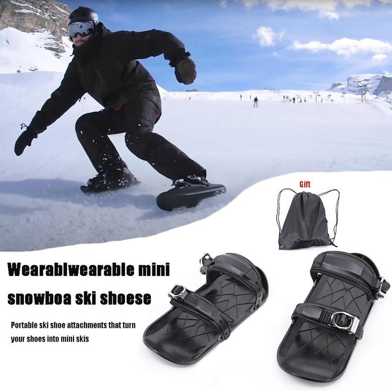 Mini Snowboard Shoes, 1 Pair Winter Sports Wearable Snowboard Shoes, Mini Ski Snow Walking Shoes, Snow Shoes for Outdoor Skiing